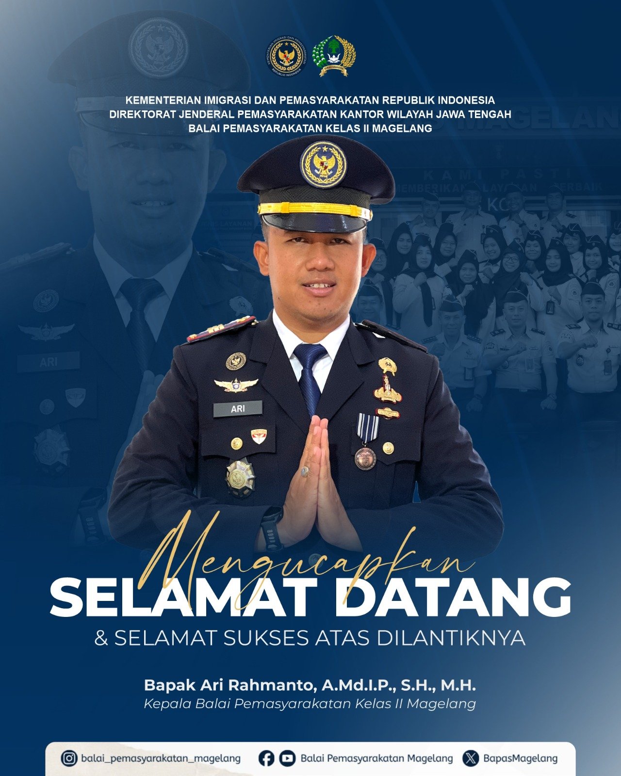 SERAH TERIMA JABATAN KEPALA BAPAS MAGELANG